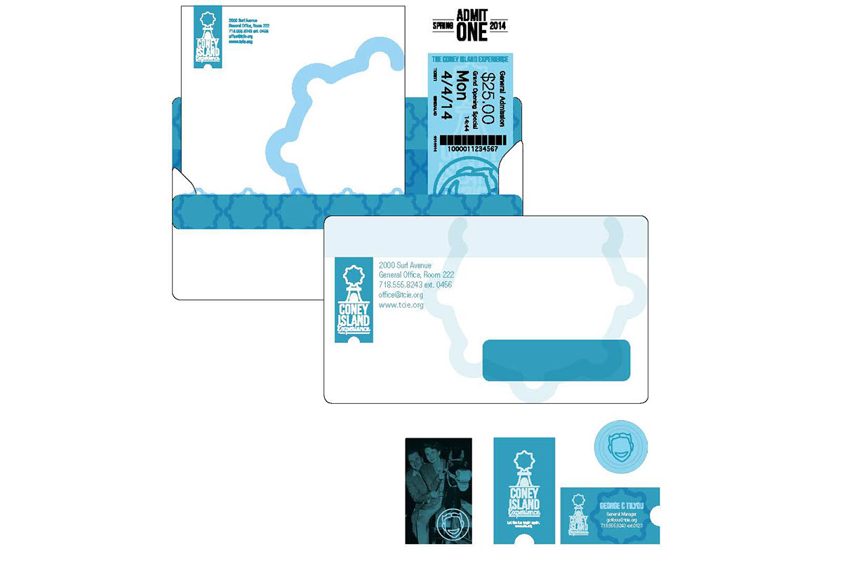 coneyisland   brochure adcampaign Webdesign Steeplechase lunapark dreamland logo ticket
