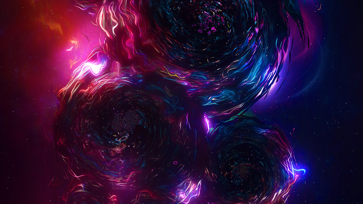 3D flower rose cinema4d photoshop abstract Space  glow Scifi psychadelic