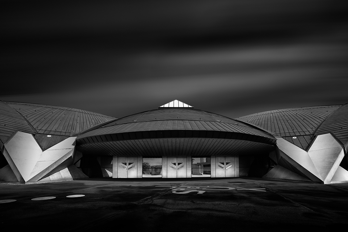 black and white architectural photography Urban Landscape big stopper luxembourg long exposure