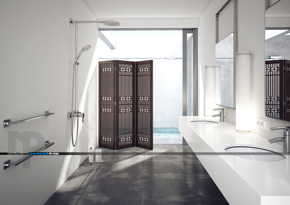 3D Vizualization 3d design bathrooms Interior Marcin Pająk
