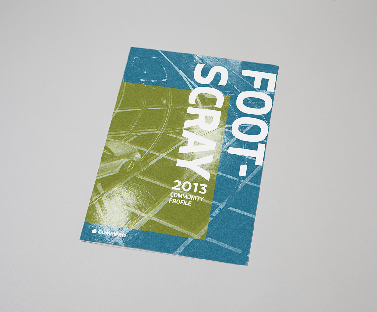 Layout typesetting Footscray community report report ANNUAL annual report Melbourne editorial