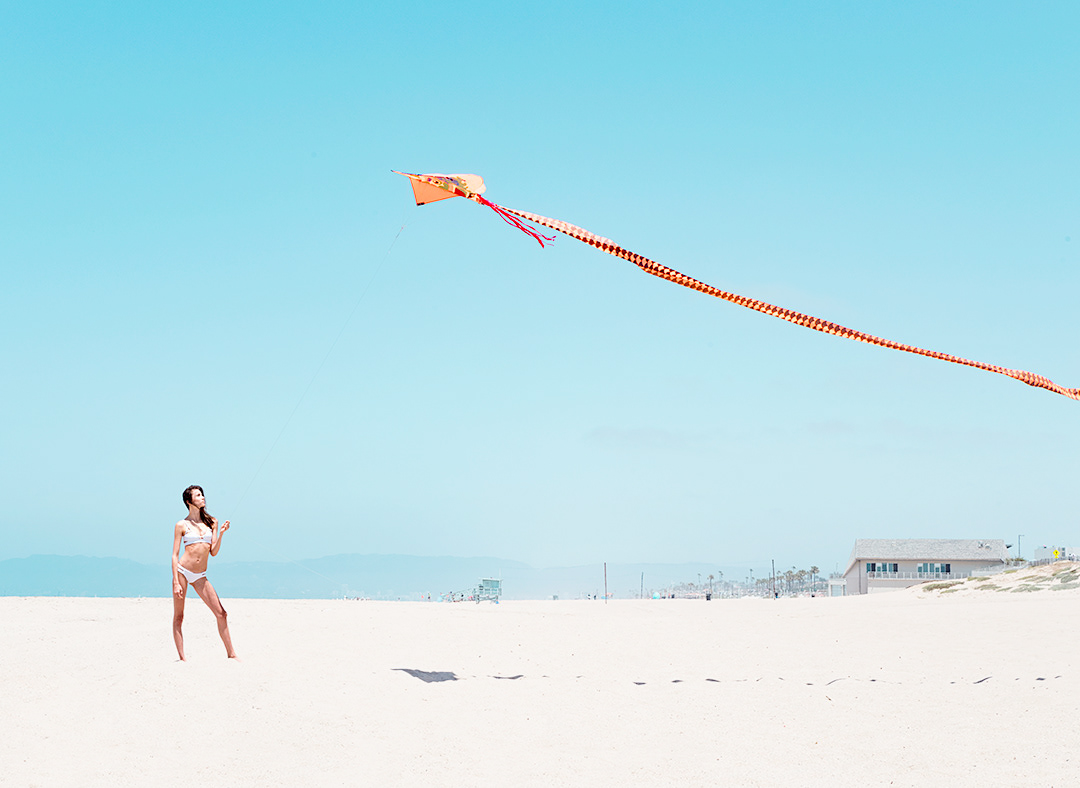 model woman bikini Kite beach Los Angeles California swimwear Hot Ocean