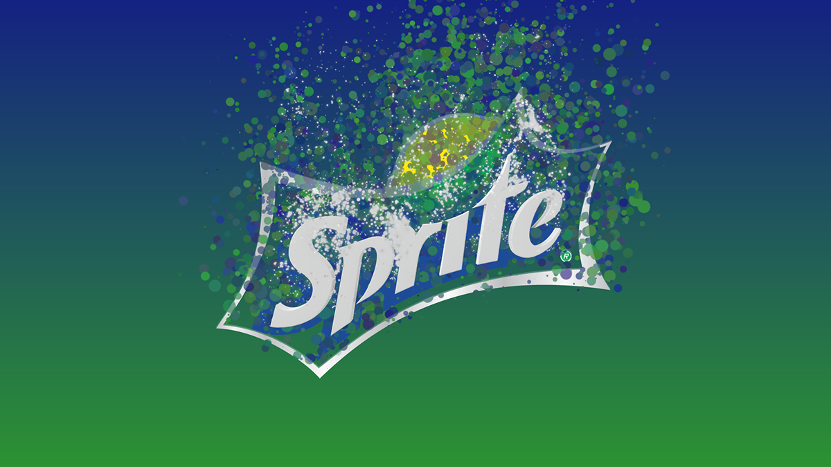 Sprite bubbles logo reveal sting Particular
