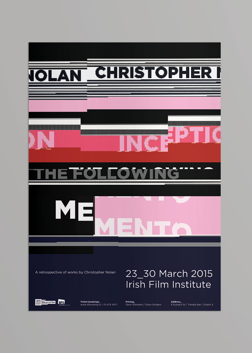 christopher nolan christopher nolan memento inception following motion gotham after effects Glitch D&AD monotype