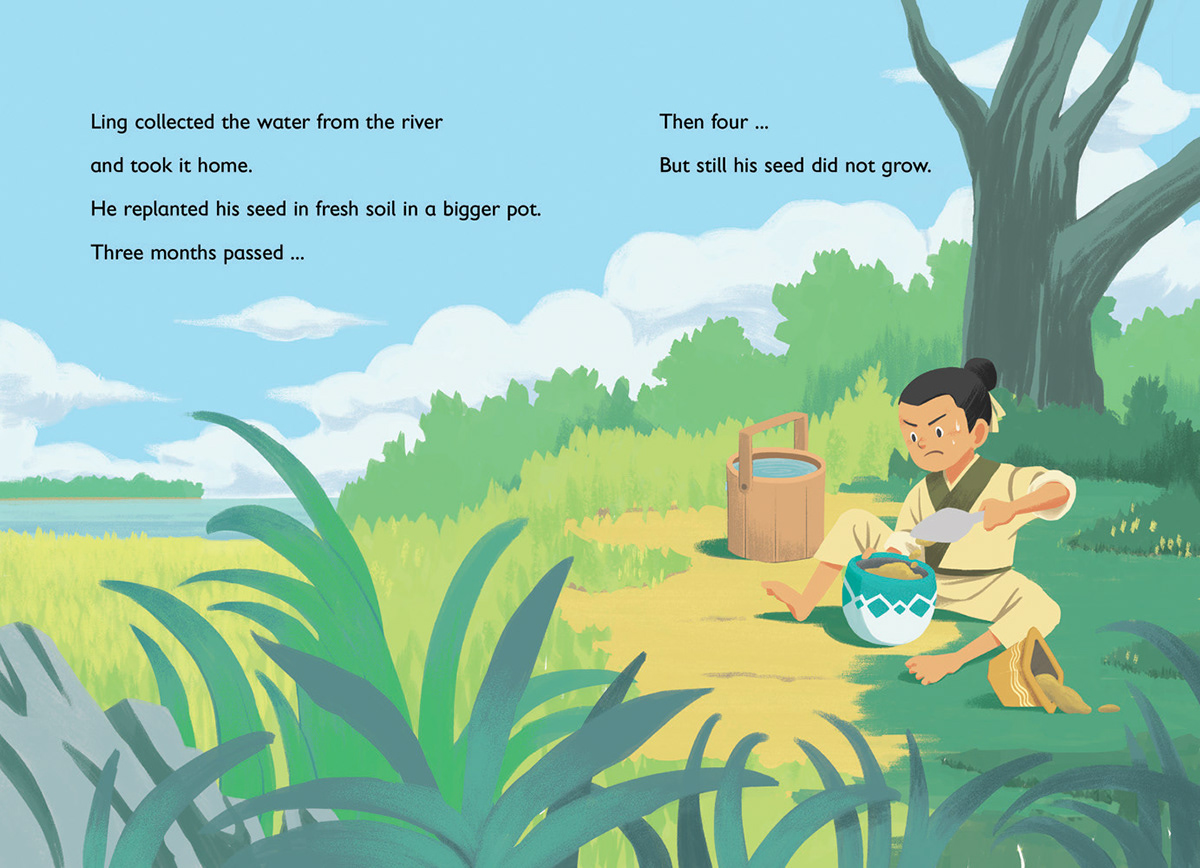 children china folk ILLUSTRATION  oriental Picture book tale