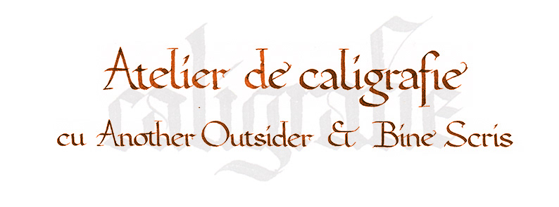 lettering Calligraphy   another outsider foundational hand  monoline italic