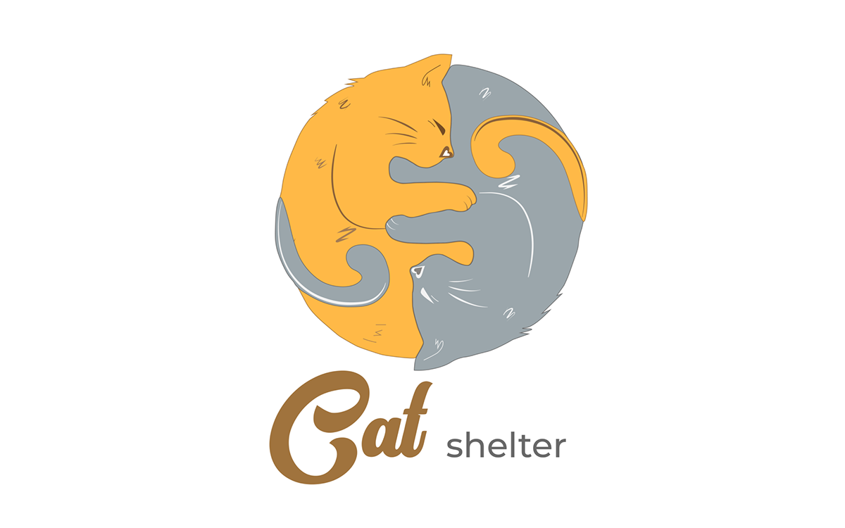 Cat Logo Design Graphic Designer Adobe Photoshop adobe illustrator graphics UI/UX Webdesign logocat
