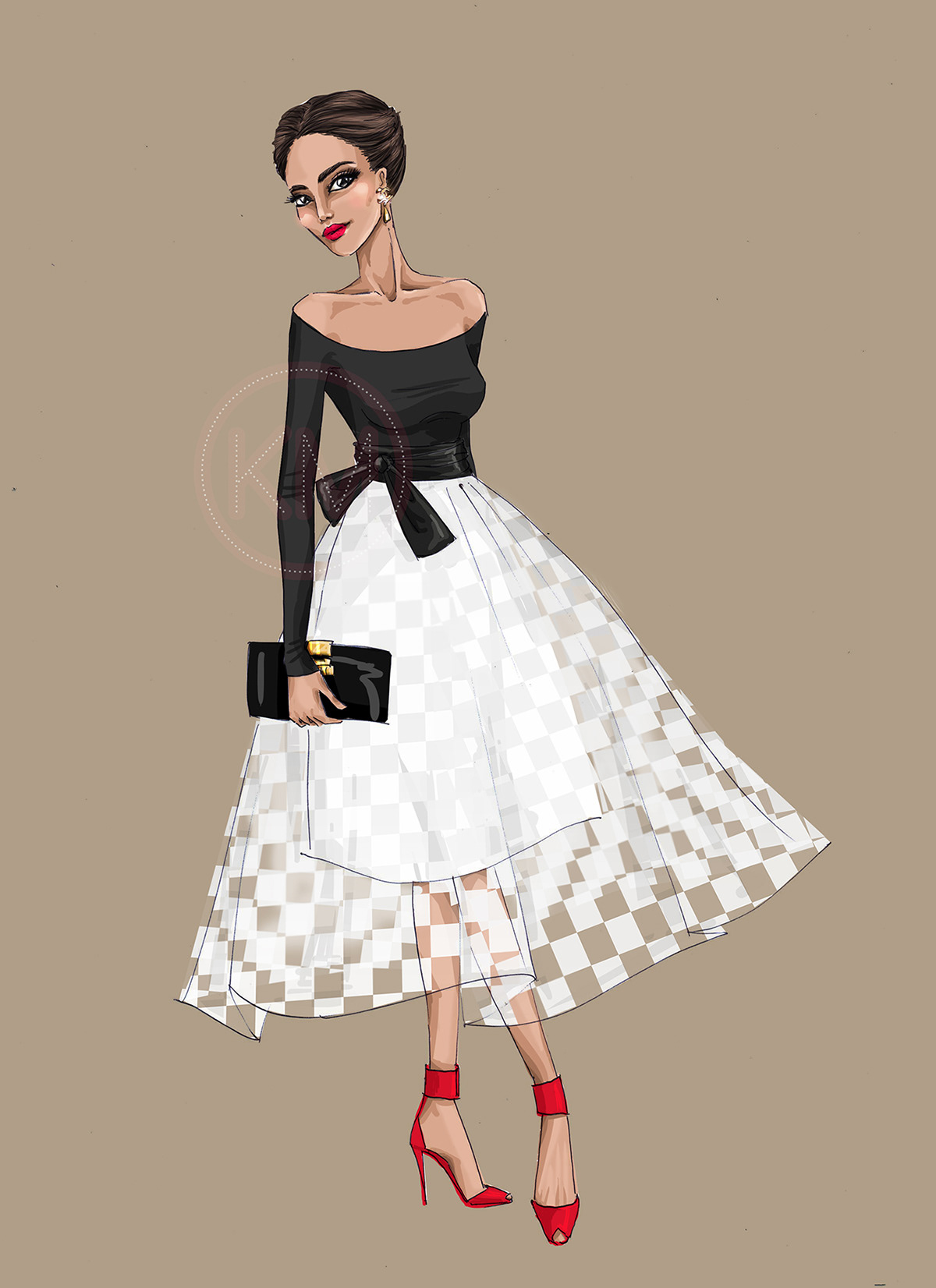 fashion illustration fashion drawings blogger logotye portrait