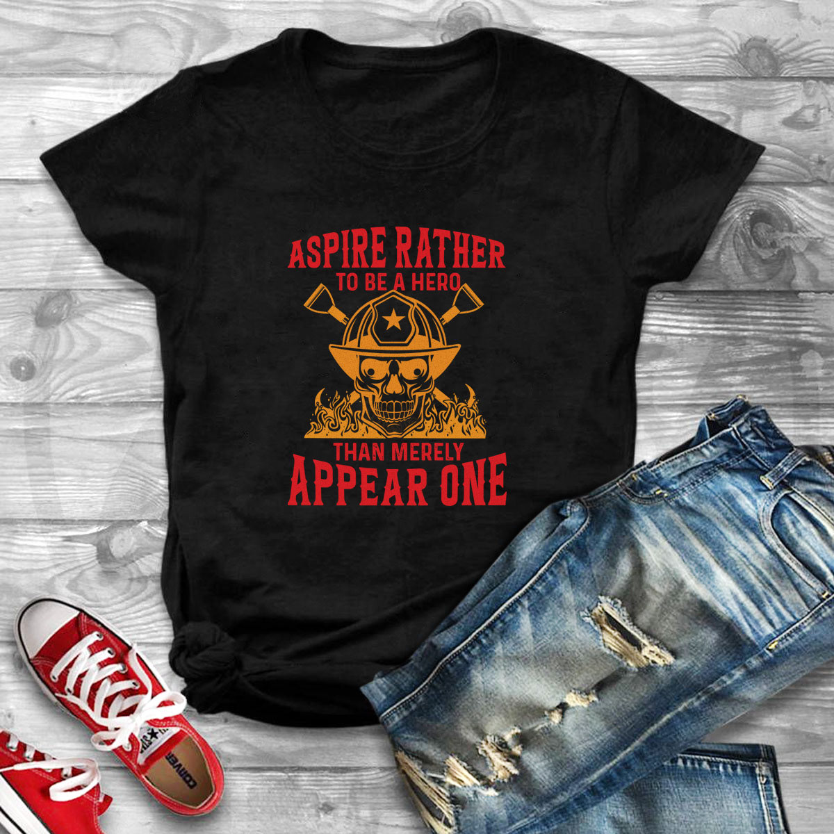 custom firefighter tshirt fire t-shirt Firefighter T-Shirt typography   vector