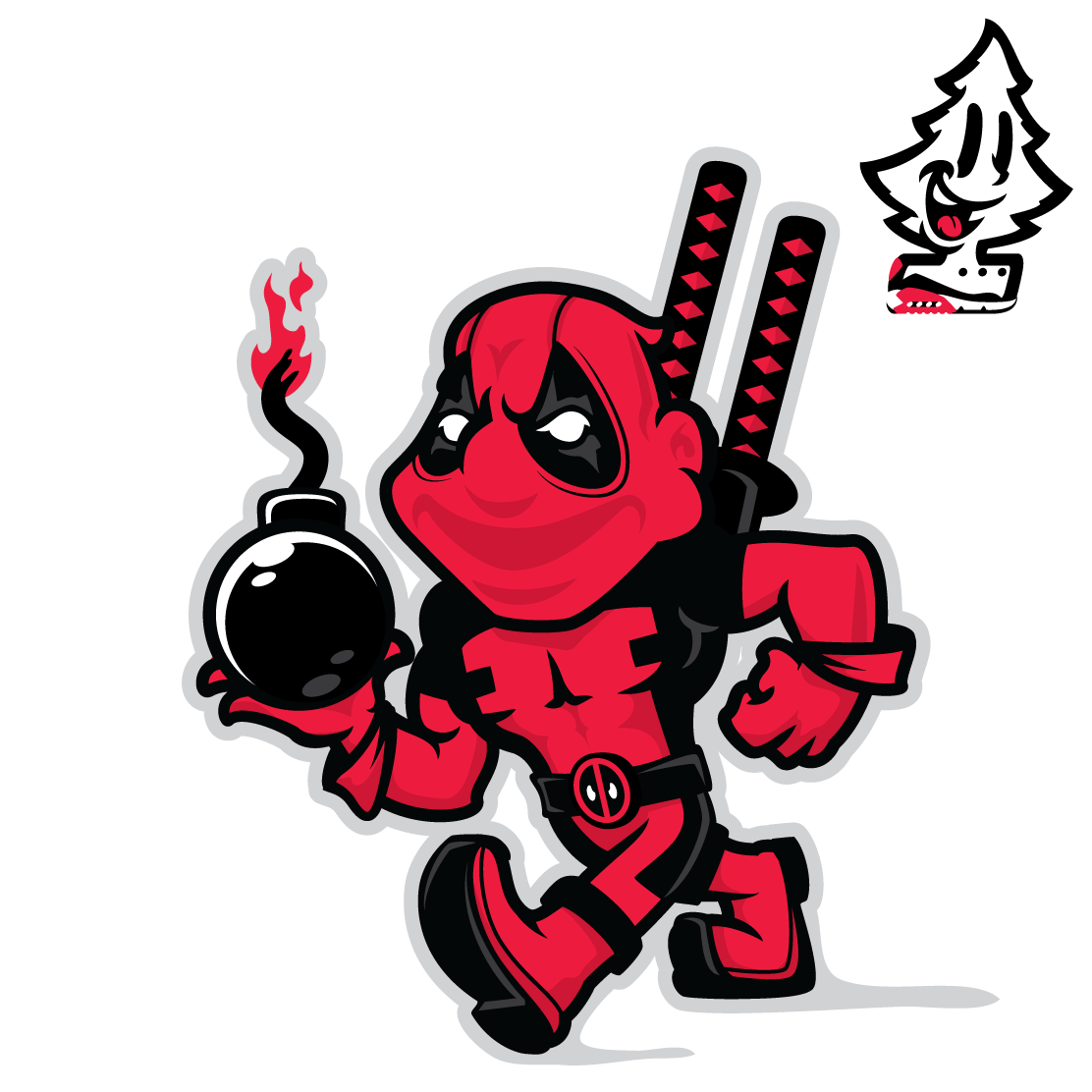 deadpool Mascot sportslogo clothingline teedesign comic Hero graffitimascot graffiticharacter cartoon