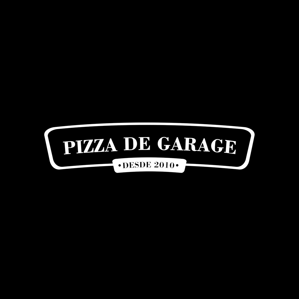 brand naming logo Pizza graphicdesign wood fired oven garage
