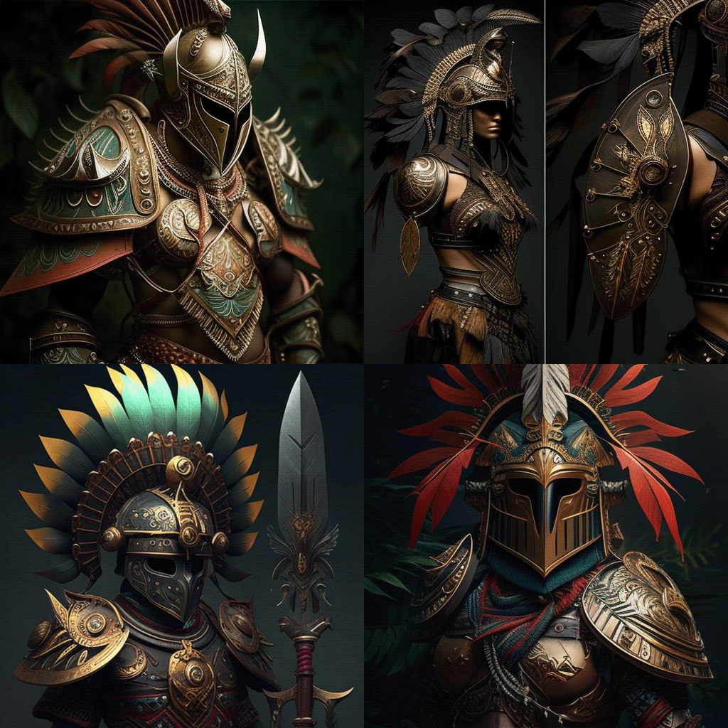 amazonian warrior Sword Armor
