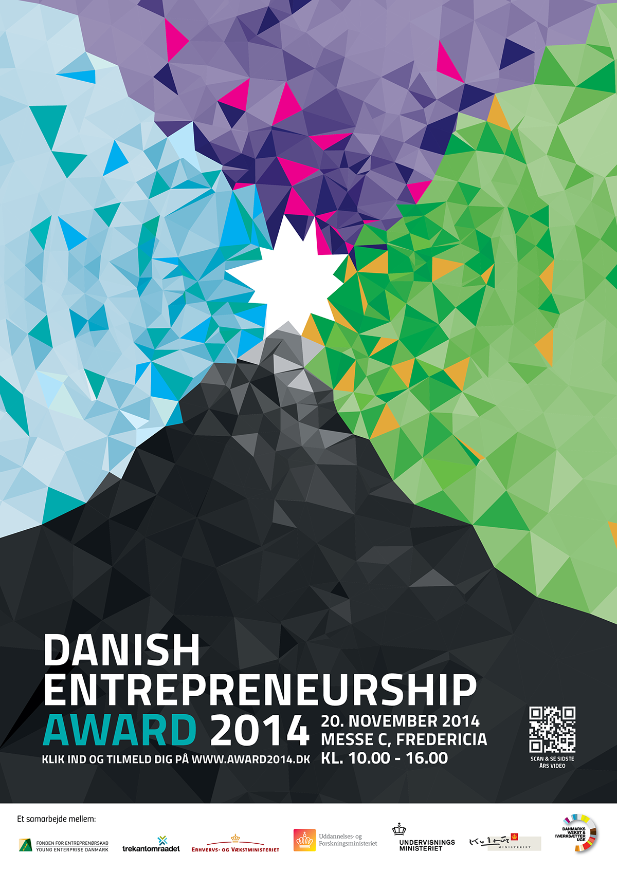 award2014.dk Poster Design danish entrepreneurship award