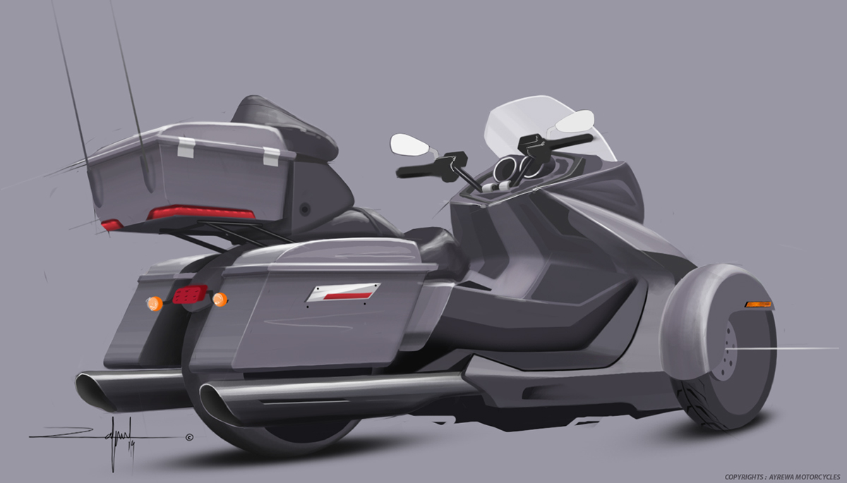 motorcycle concept art harley morgan design