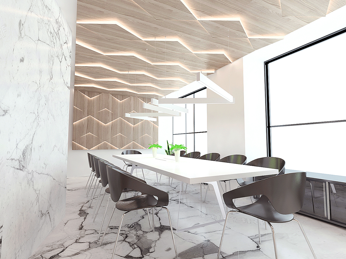 Office commercial Interior design company armada creative Marble modern