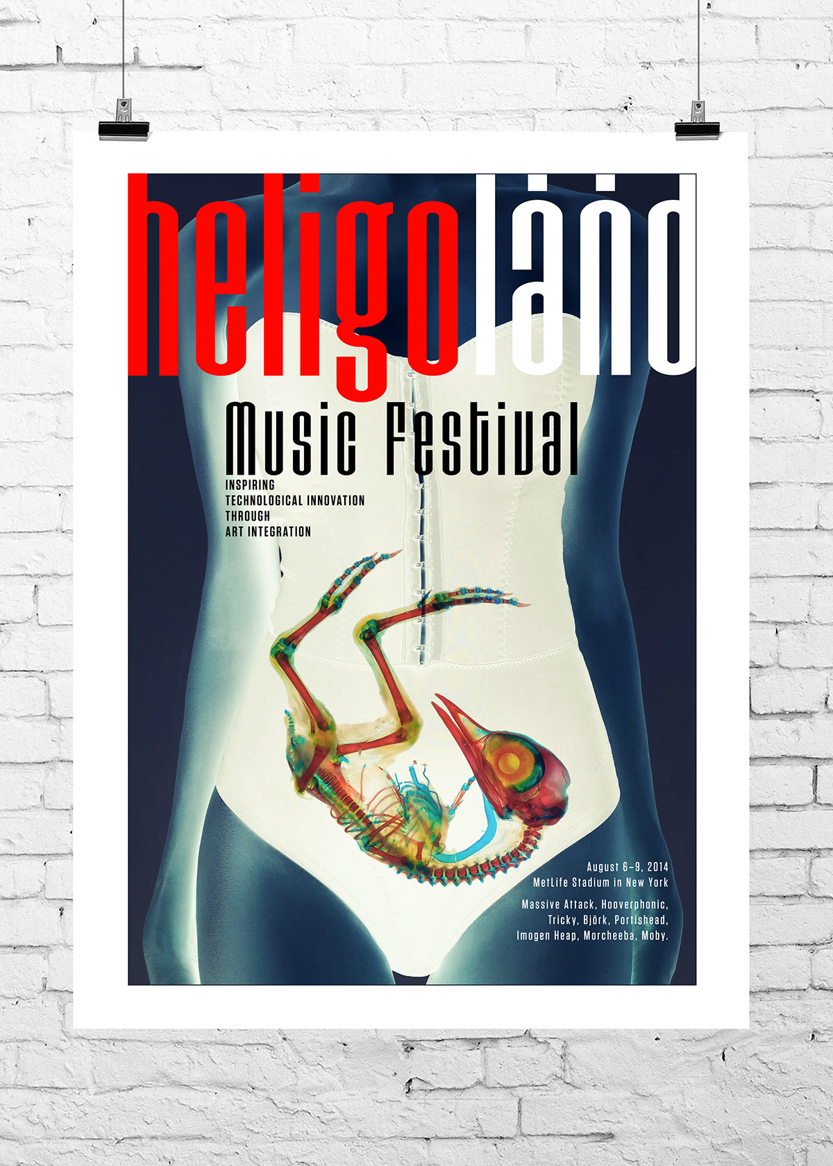 poster festival type color Music Festival Social Issues photographic manipulation modern Technology humanity Adobe Portfolio