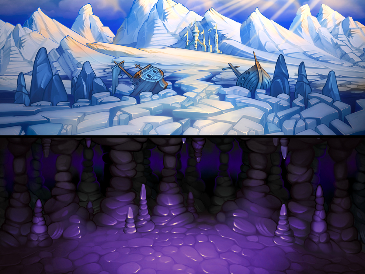 backgrounds fantasy Monstergotchi Landscape environment game Beautiful 2D art desert canyon