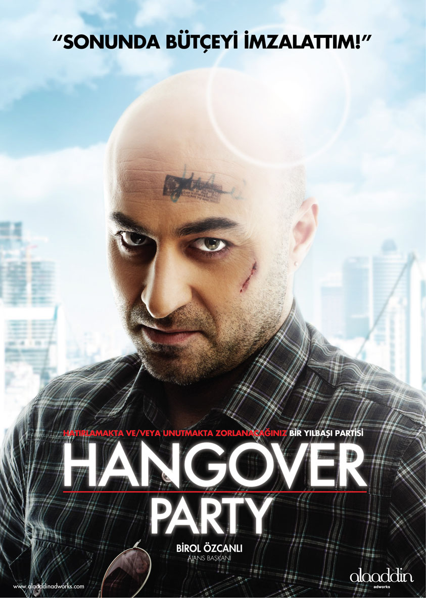 hangover party prints Invitation poster