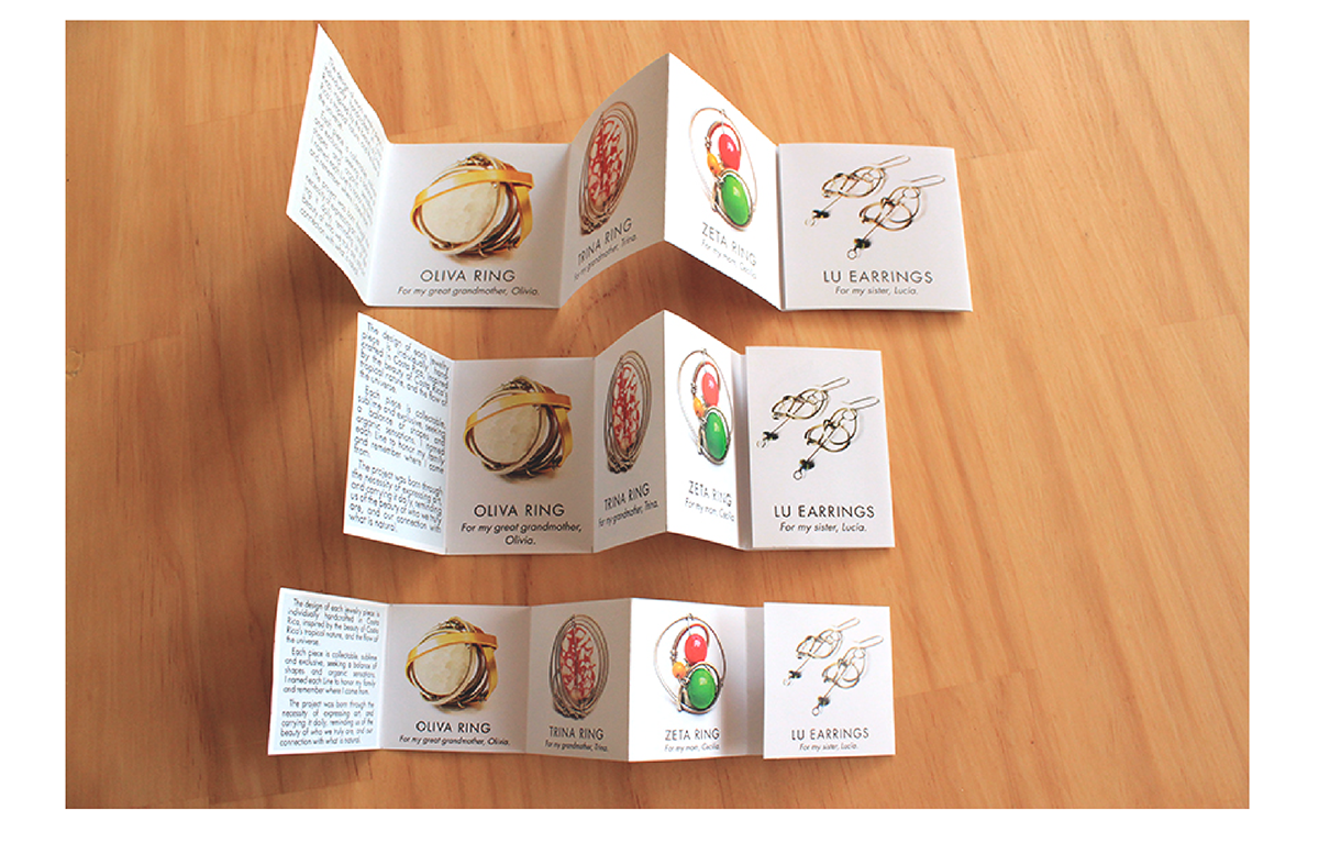 jewelry Costa Rica design graphic identity handcrafted handcraft
