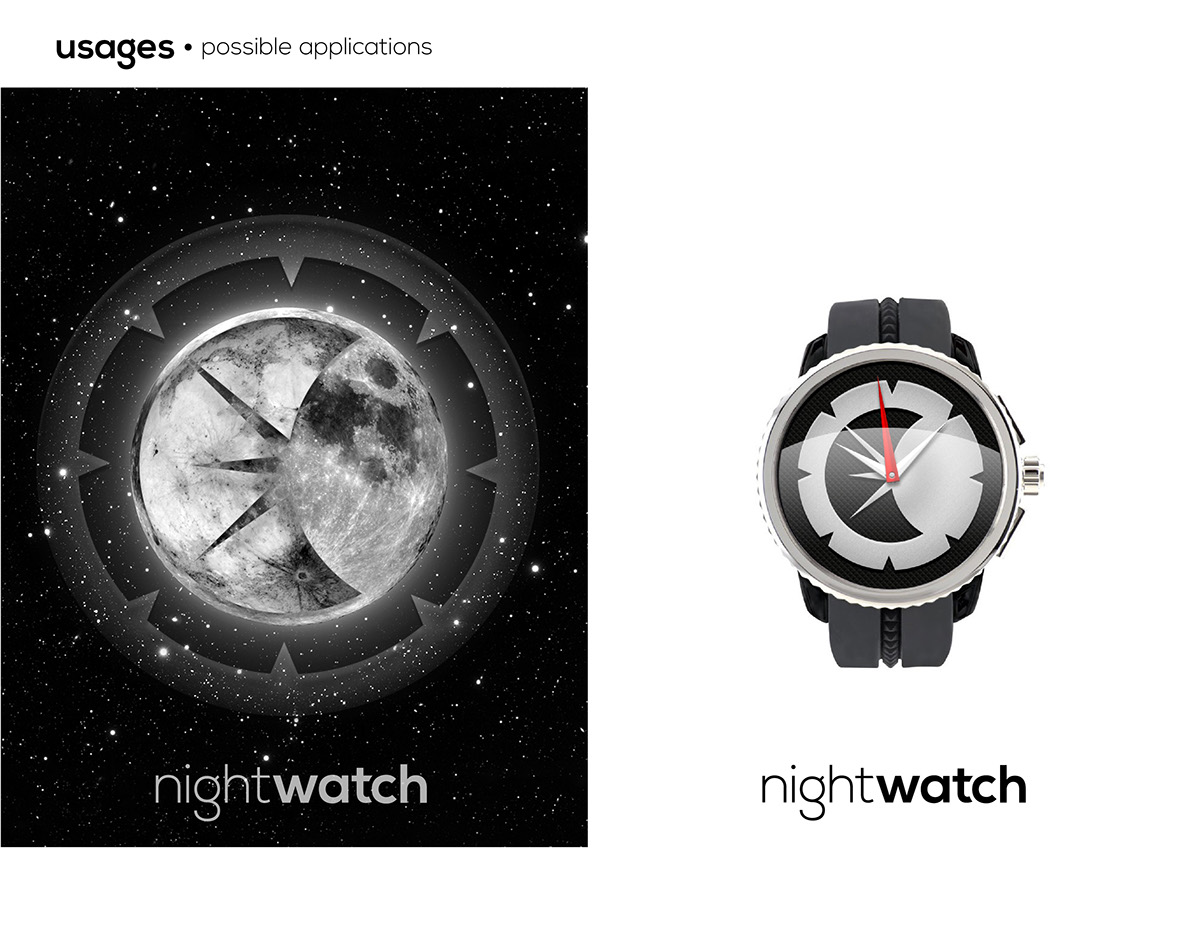 Adobe Portfolio logo design Logo Design night watch moon