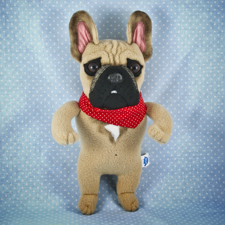 dog toy art toy custom toy entala French Bulldog bull terrier victorian bulldog handmade toy
