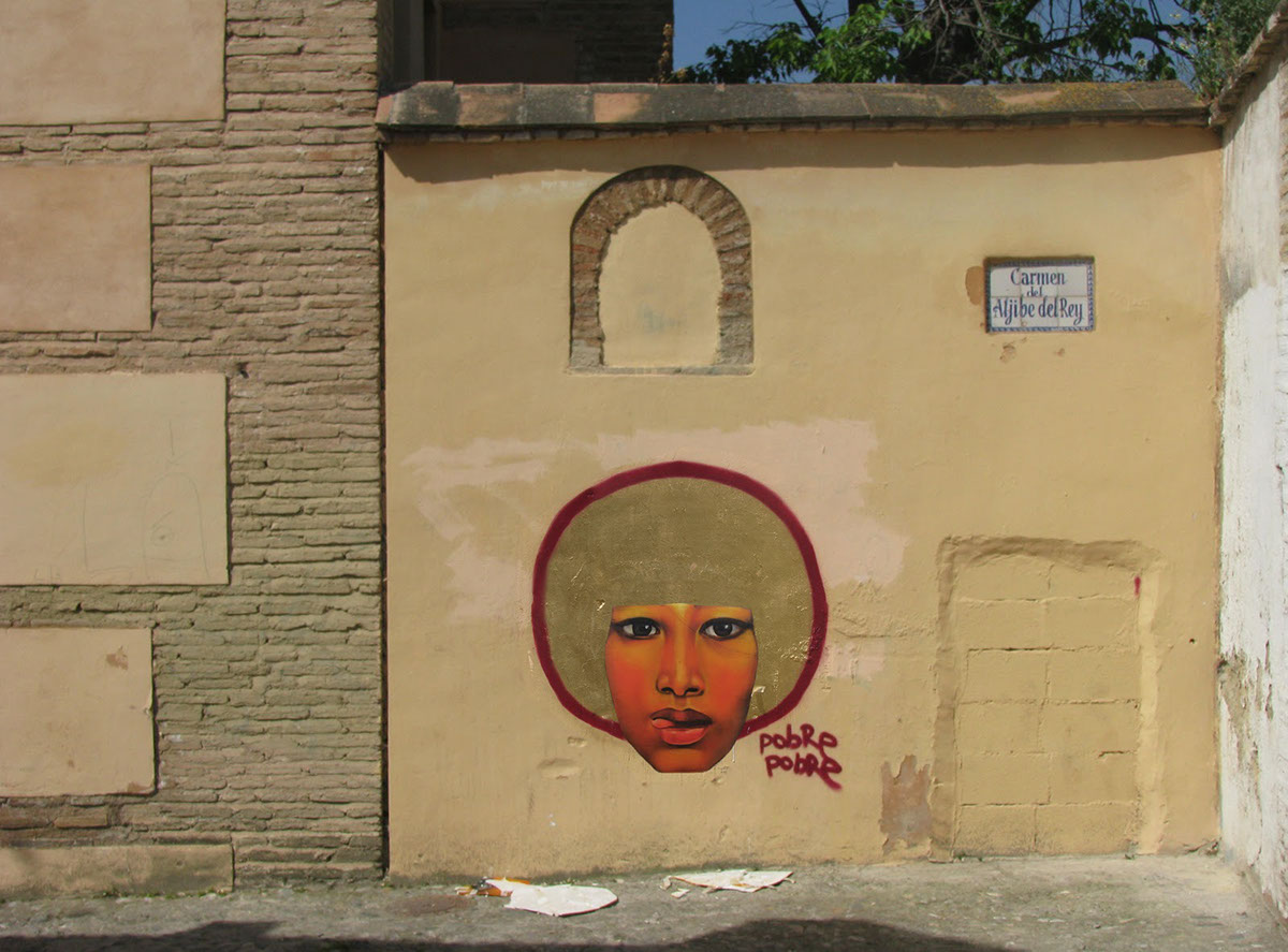 granada graffiti  graffiti albayzín black woman graffiti woman GIRL graffiti kill mickey