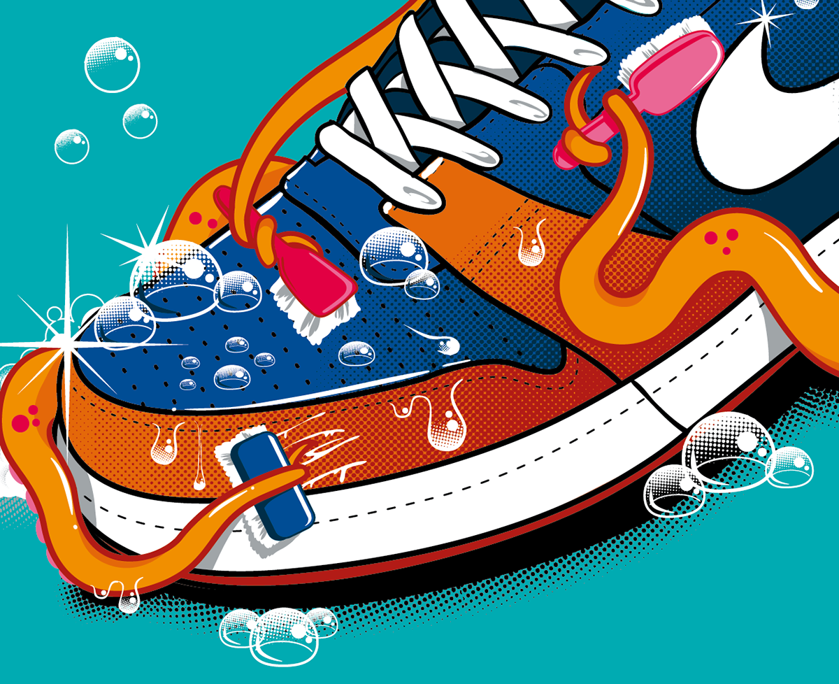 Nike octopus shoe sneakers nike air Foot Locker t-shirt tentacles tokyo candies Rubens Cantuni