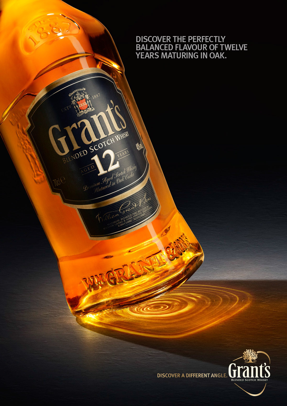 Adobe Portfolio Grants 12 whisky luke white grants whisky  whisky ads  jonathan Knowles TAYLOR JAMES premium drinks liquids