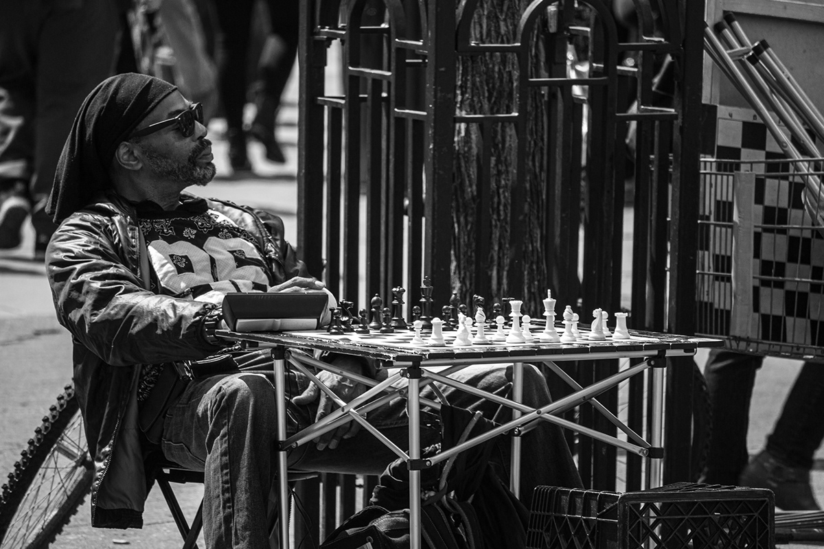 person Street street photography Urban city chess New York Photography  nyc