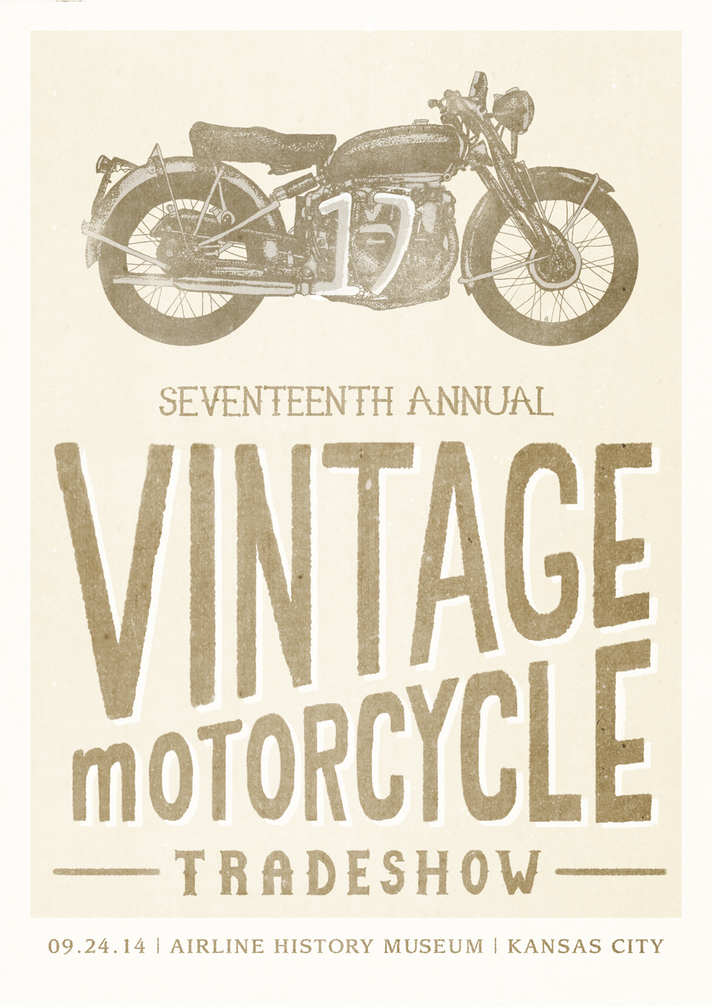 motorcycle vintage hand-drawn type