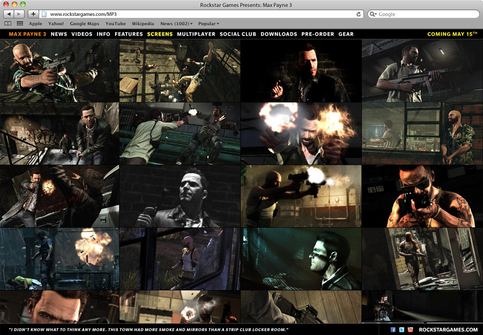 Website rockstar games max payne 3