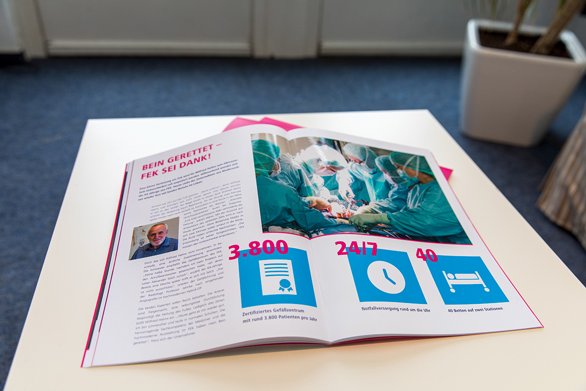 Corporate Design corporate publishing Gesundheit healthcare Kommunikationsmittel Krankenhaus Werbemittel