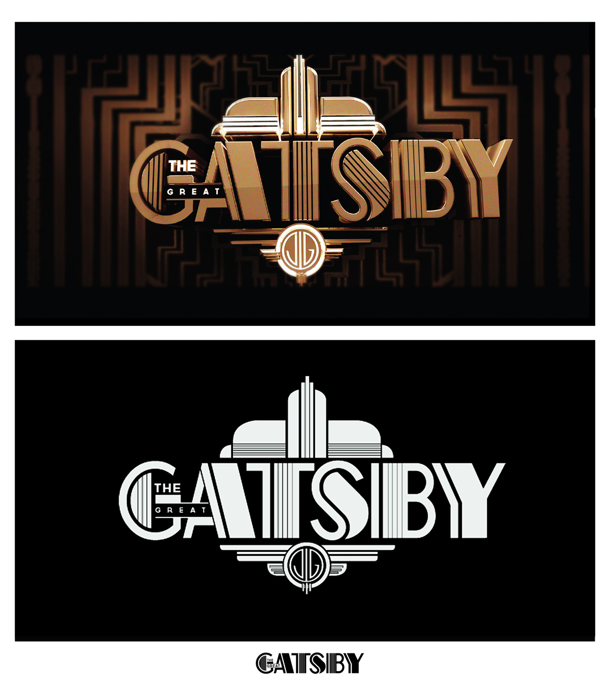 gatsby The Great Gatsby logo like minded studio art deco Baz Luhrmann Catherine Martin Bazmark warnerbros title design