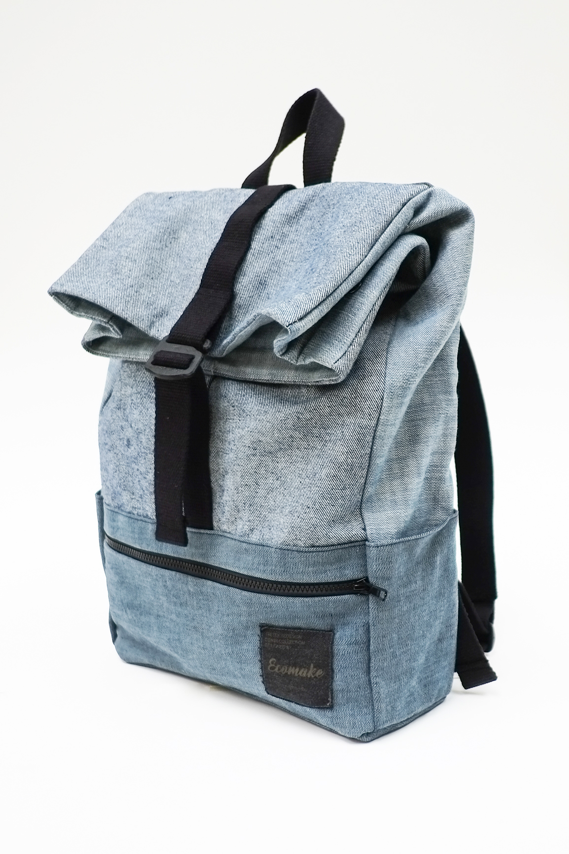 redesign ecomake Fretex reuse recycle Denim bowtie backpack eco ecofriendly