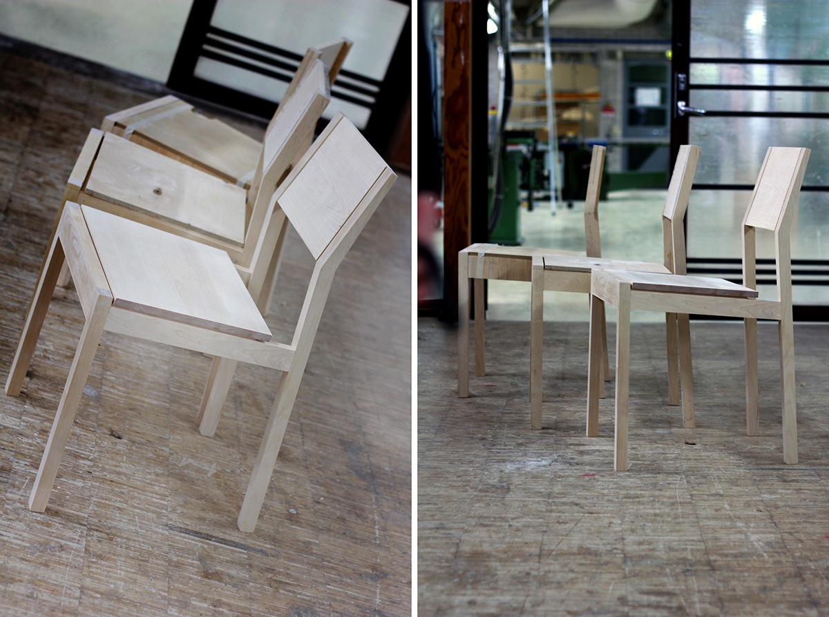 chair birch Students Aalto simple wood