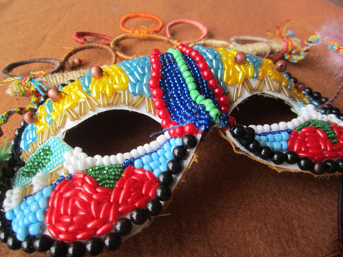 craft mask bead tribal