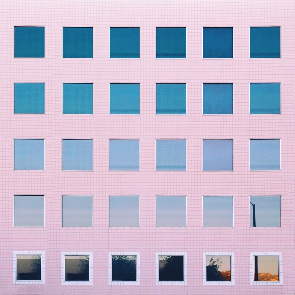 Architecture Photography series Los Angeles pastel geometric