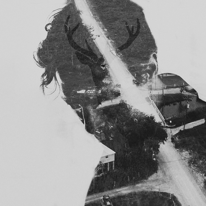 True Detective  graphic poster Rust Cohle double exposure