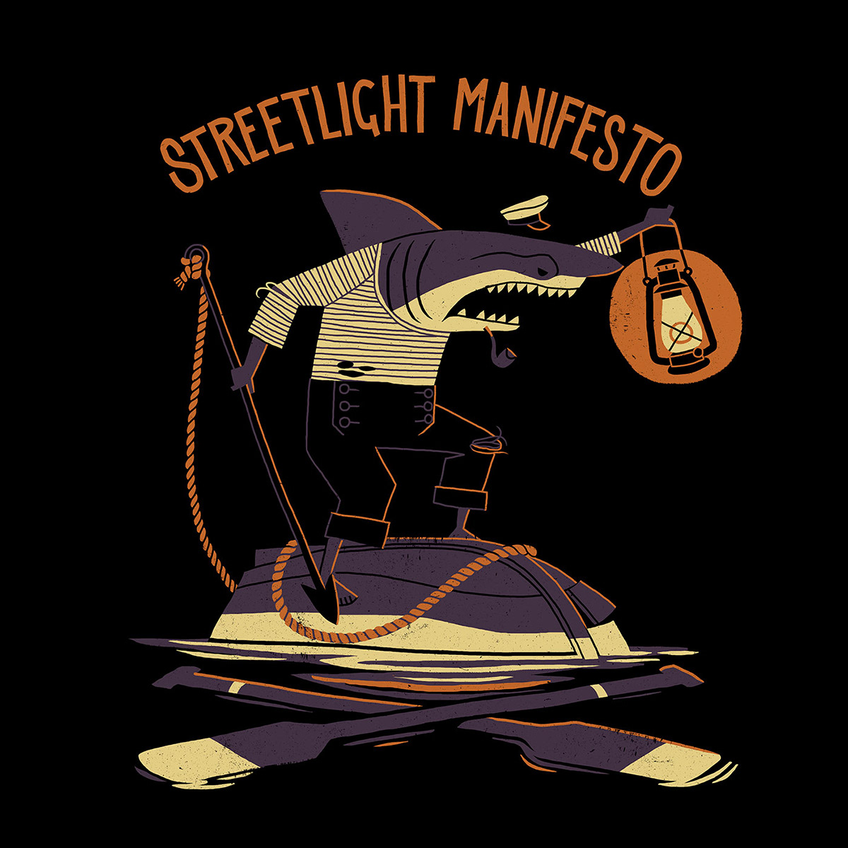 Digital Art  digital illustration gig poster ILLUSTRATION  music rock streetlight manifesto