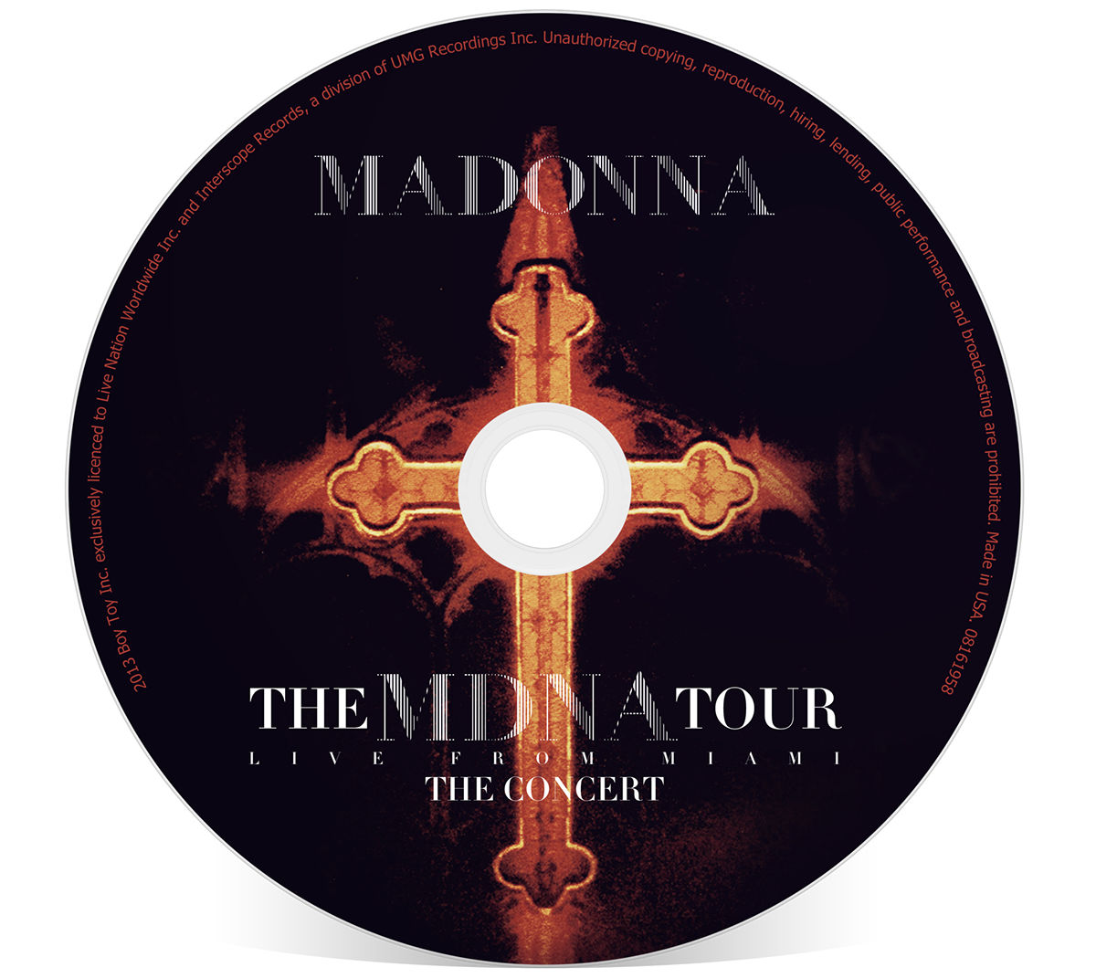madonna  mdna queen pop concert tour mdna tour blu-ray DVD cover