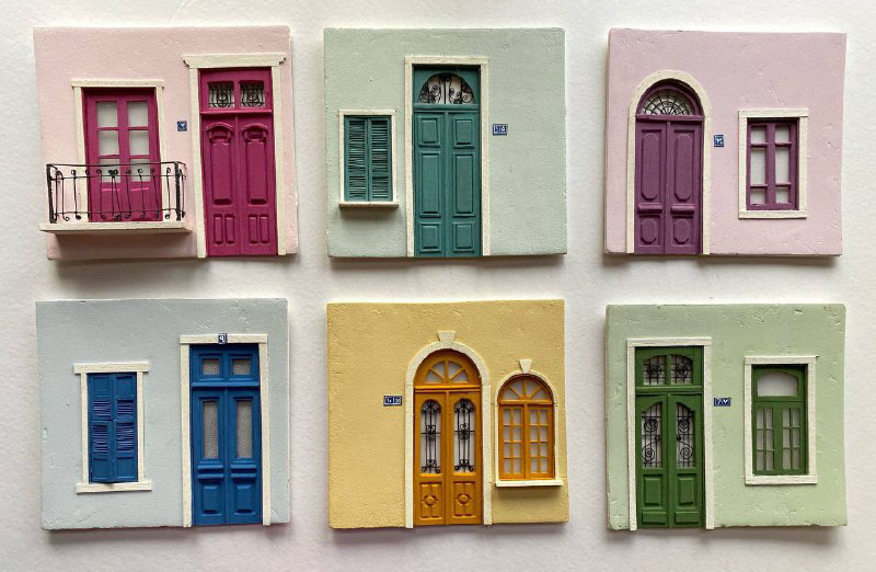 #doors #miniatureart #scalemodels #smallscale 3dmodeling colorful Miniature