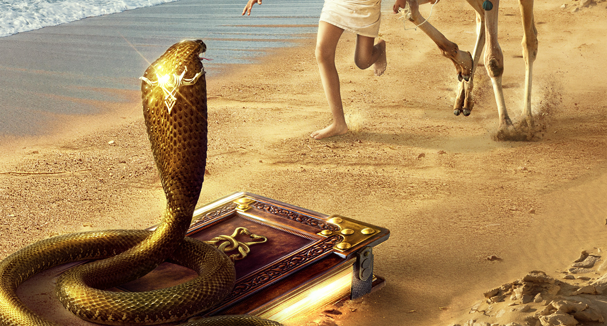 book title camel Digital Art  egypt fiction Matte Painting mythology pyramids snake