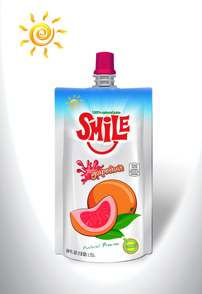 Smile Juice Package design Love Fruit coloe
