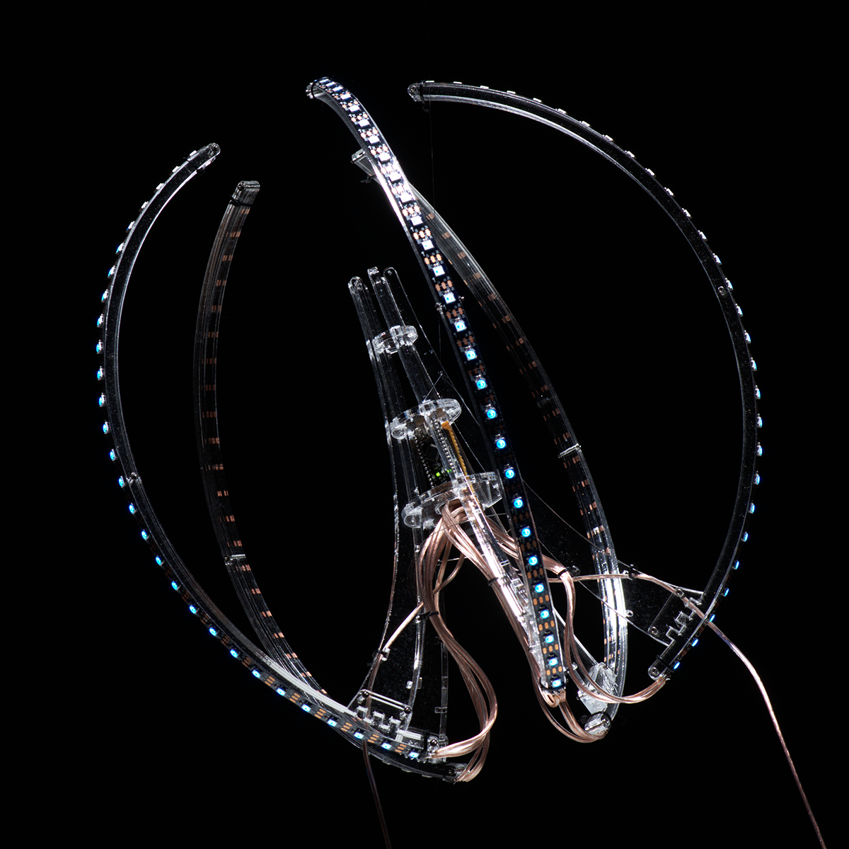 Bionic ctenophore ctenophora deep sea jellyfish qualle electronic installation led Arduino