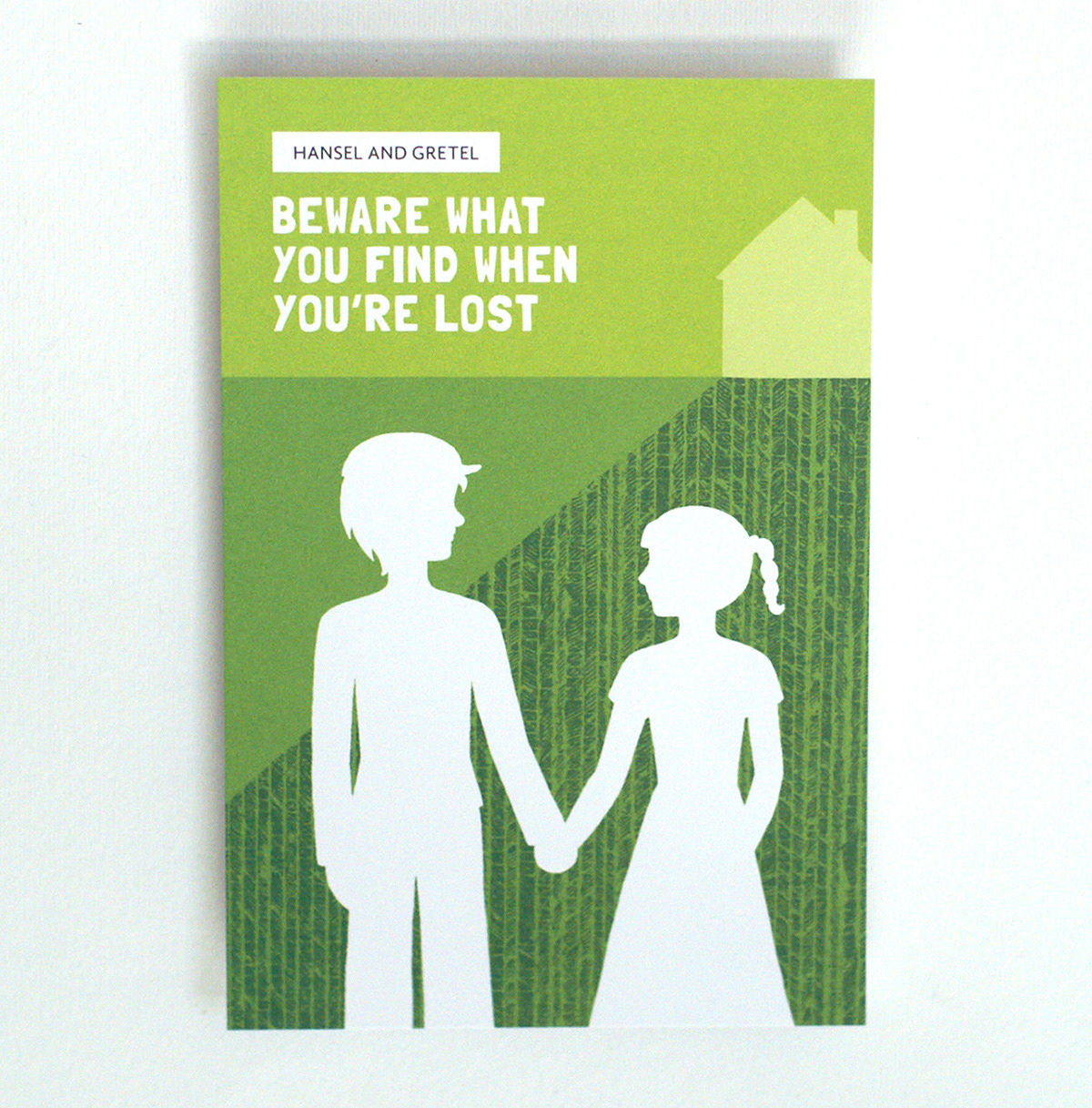 fairy tale  moral  post card  printed simple cute Fun humorous