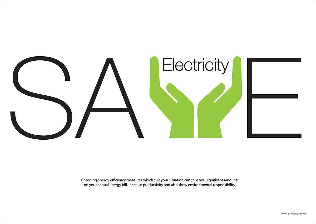 Save Electricity poster environment Nature electricity