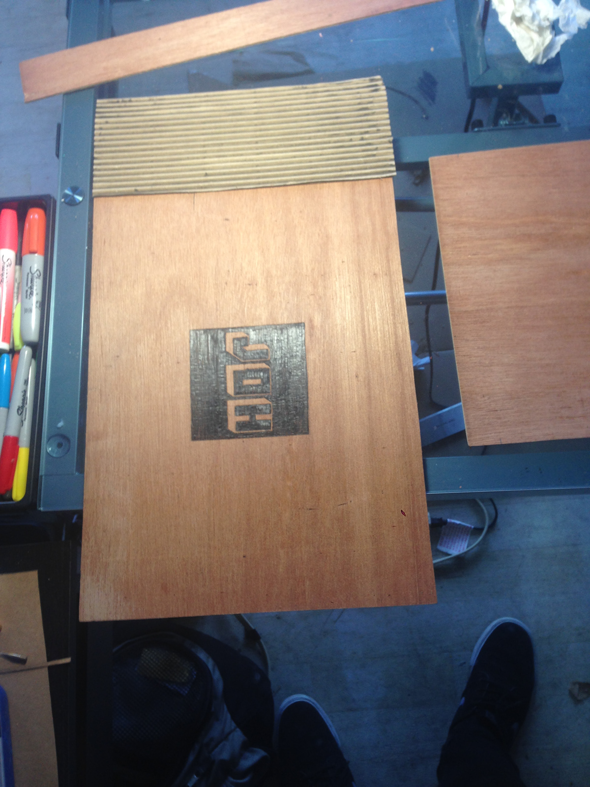 portfolio DIY Typgraphy Carpentry woodburning binding cover design