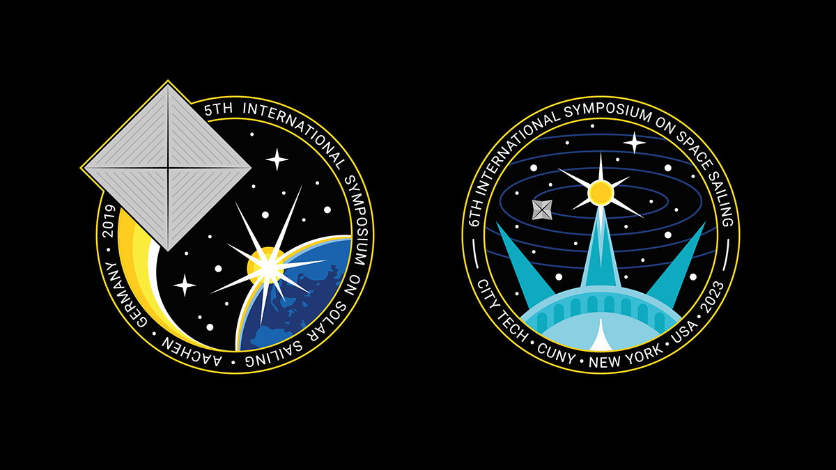 badge conference Event logo Mission Patch patch science solar Solar Sailing Space 