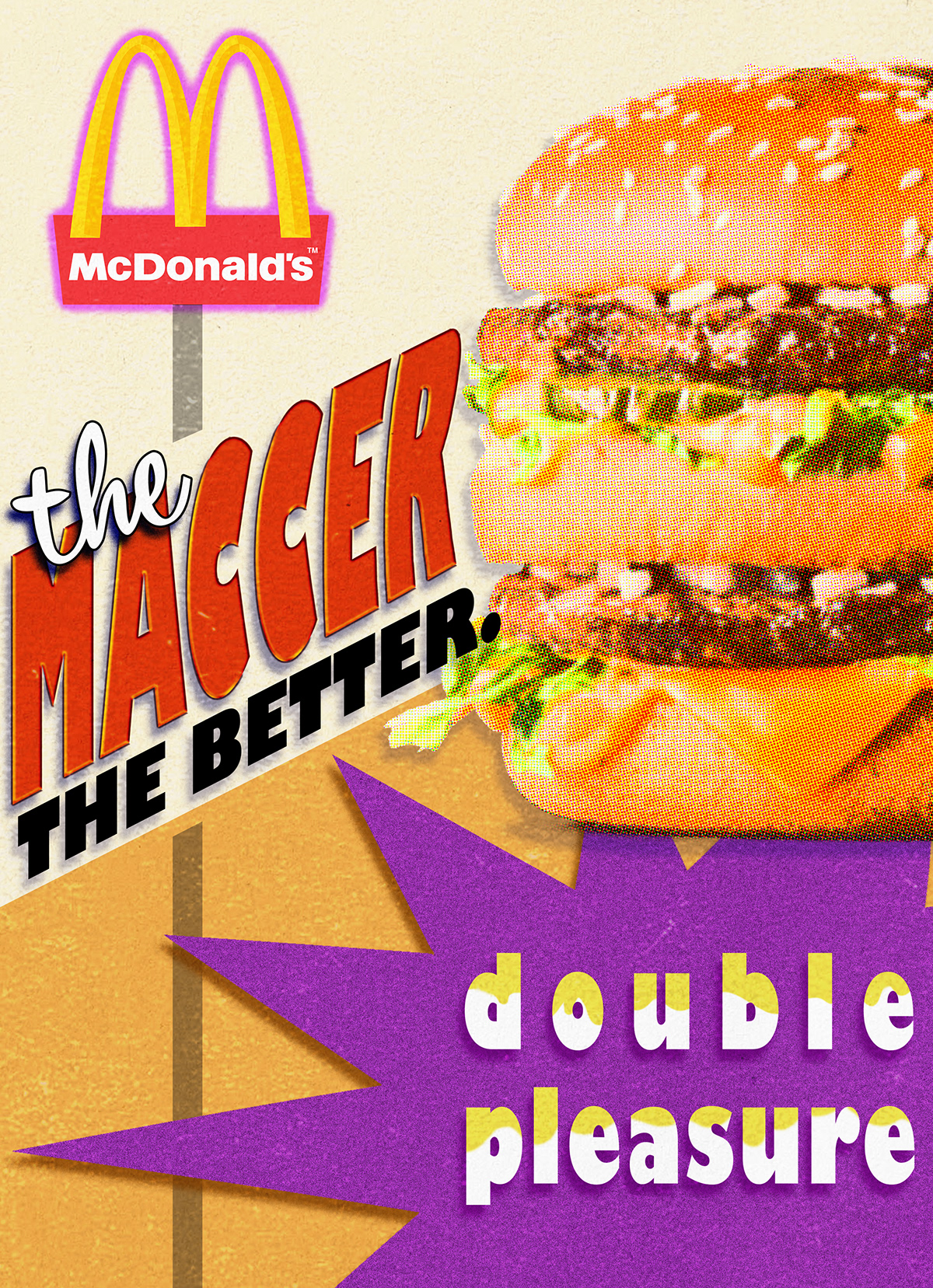 McDonalds Poster Design poster fastfood graphic design  Advertising  ads designer graphic bigmac