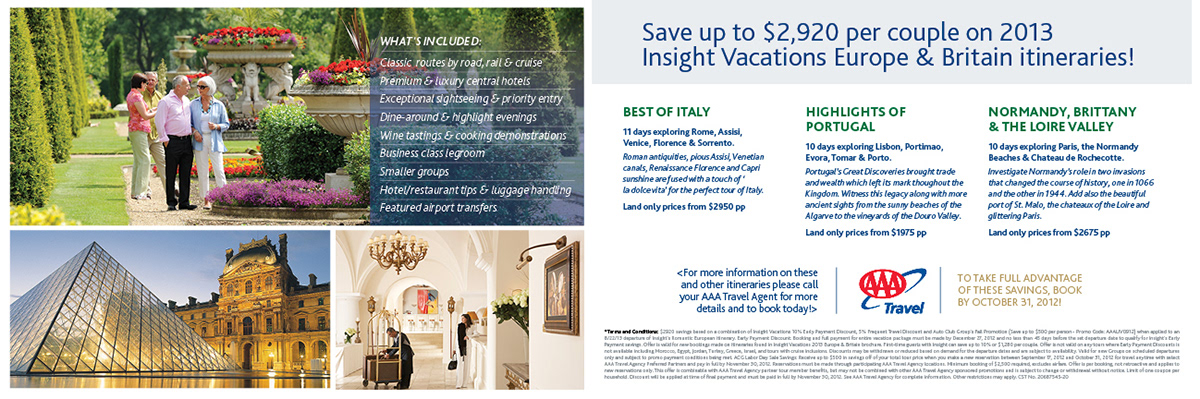 Insight Vacations Travel Layout
